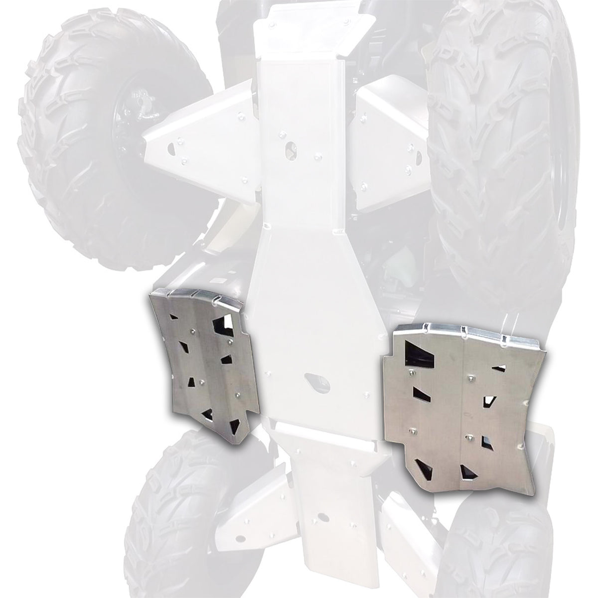 Aluminum Footwell Skid Plates For Yamaha Kodiak 450 2018-2025