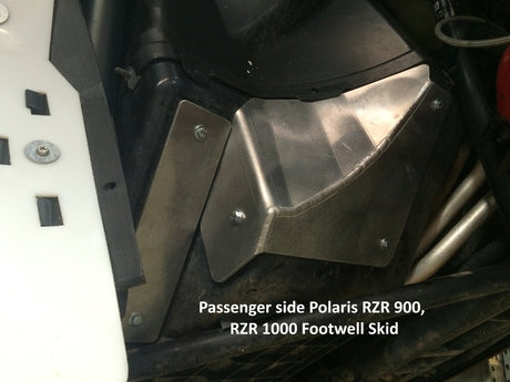 2-Piece Footwell Skid Plate Set, Polaris RZR XP-4 Turbo EPS