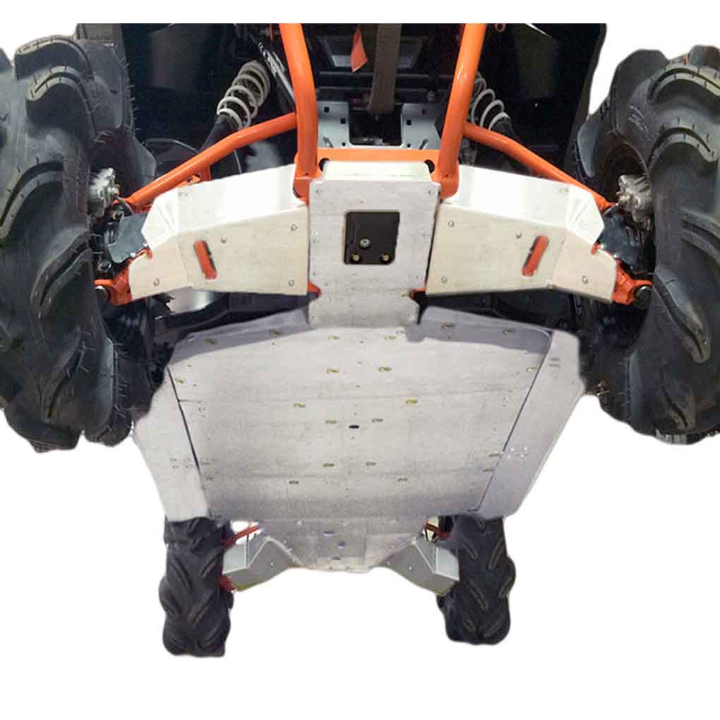 10-Piece Complete Aluminum or UHMW Skid Plate Set, Polaris Ranger XP 900 High Lifter Edition