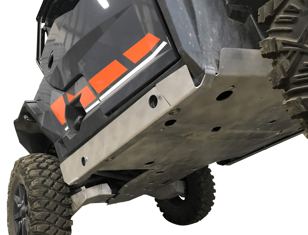2-Piece Aluminum Rock Slider Skid Plates, 2020-2022 Polaris General XP 1000