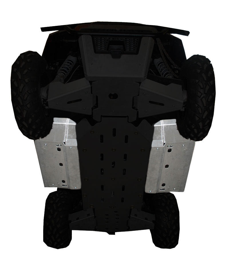2-Piece Rock Slider & Floor Board Skid Plate Set, Polaris Ranger 800 6x6