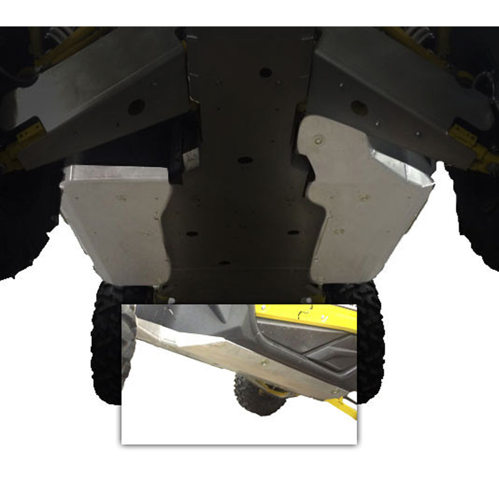 2-Piece Floorboard Skid with Rock Sliders, Yamaha YXZ1000