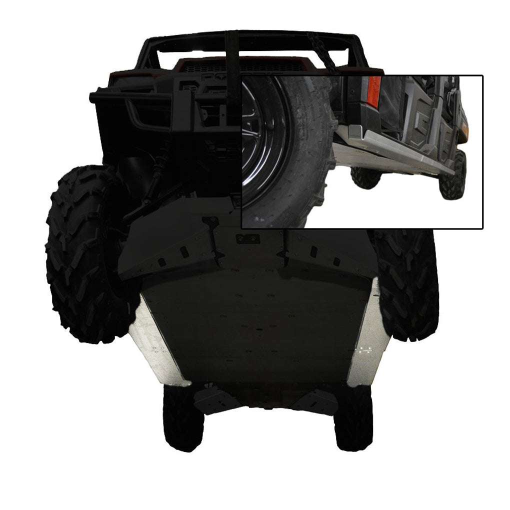 4-Piece Aluminum Rock Slider Set, Polaris Ranger Crew XP 900