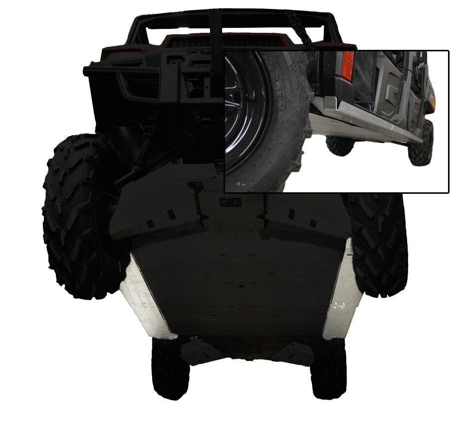 4-Piece Aluminum Rock Slider Set, Polaris Ranger Crew 1000 High Lifter