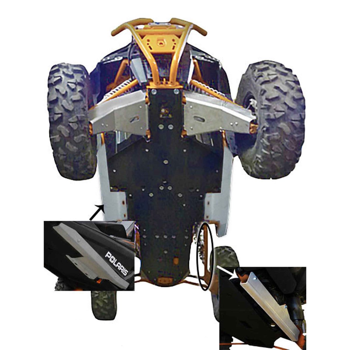 Complete Skid Plate Set Polaris RZR XP 1000 High Lifter