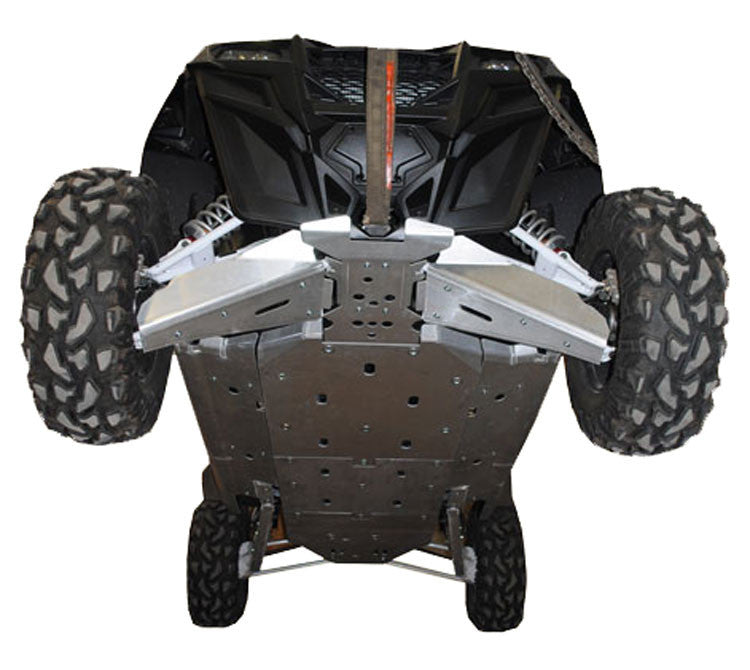 10-Piece Complete Aluminum Skid Plate Set, Polaris RZR 900 Jagged X
