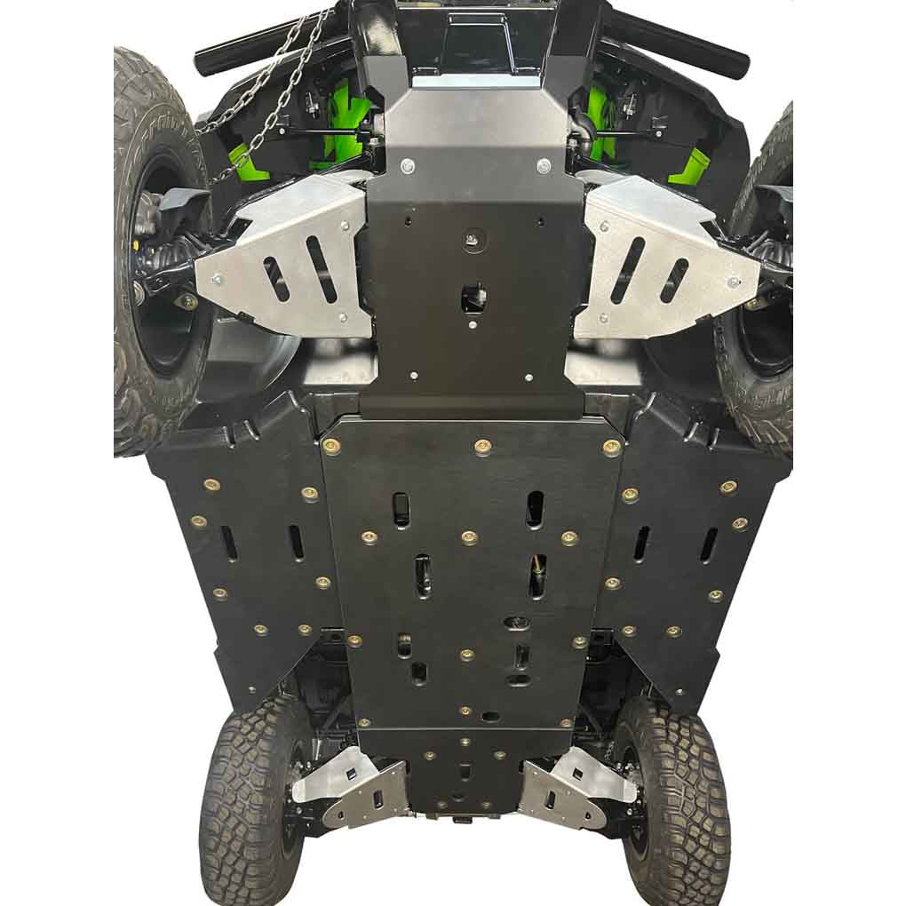 9-Piece Complete Skid Plate Set in Aluminum or with UHMW, 2022-2023 Honda Pioneer 1000/ 1000-5