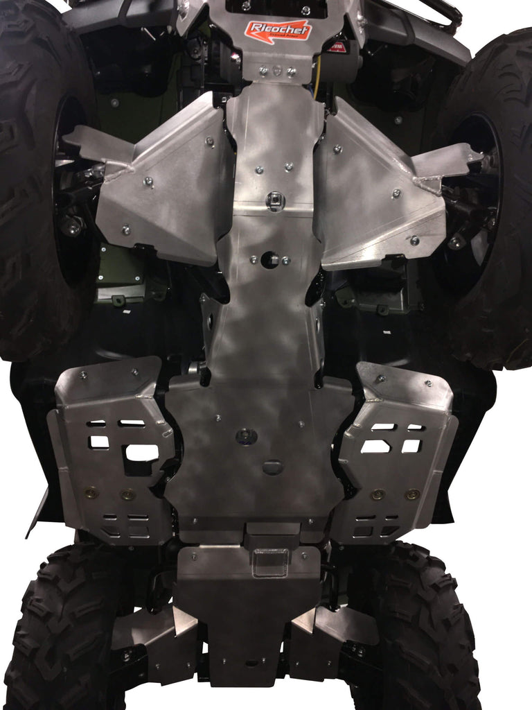 9-Piece Complete Aluminum Skid Plate Set, 2015-2023 Honda TRX520 FourTrax Rubicon