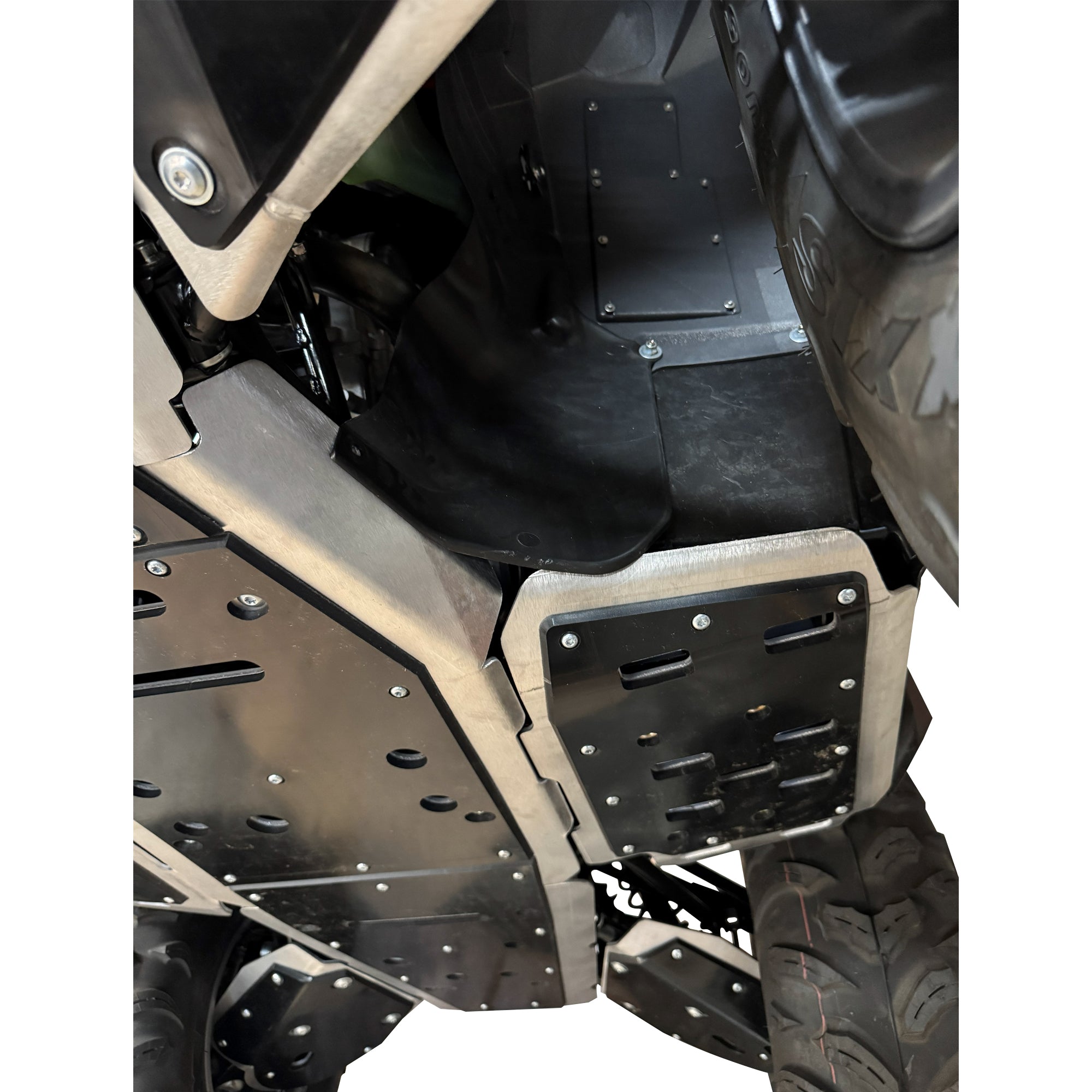 Aluminum or UHMW Skid Plate Set, Yamaha Grizzly 700 | 10-Piece Set