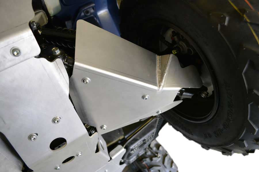 9-Piece Complete Aluminum Skid Plate Set, Honda TRX520 FourTrax Rubicon ...