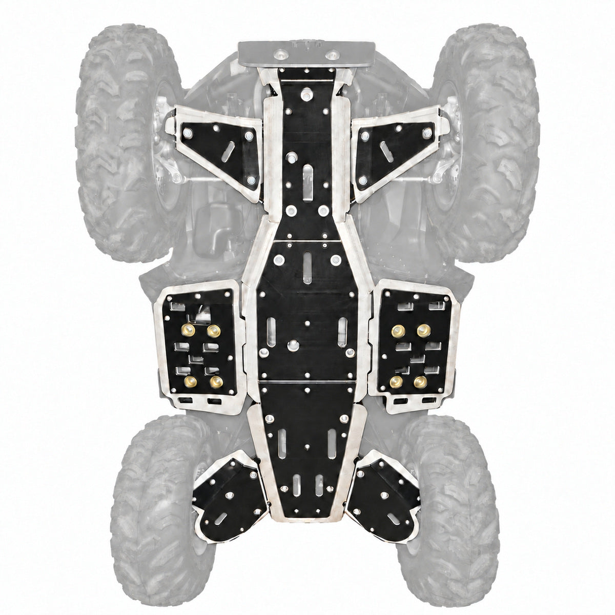 Complete Skid Plate Set  |  Yamaha Kodiak 700