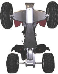 4-Piece Complete Aluminum Skid Plate Set, Honda TRX450R