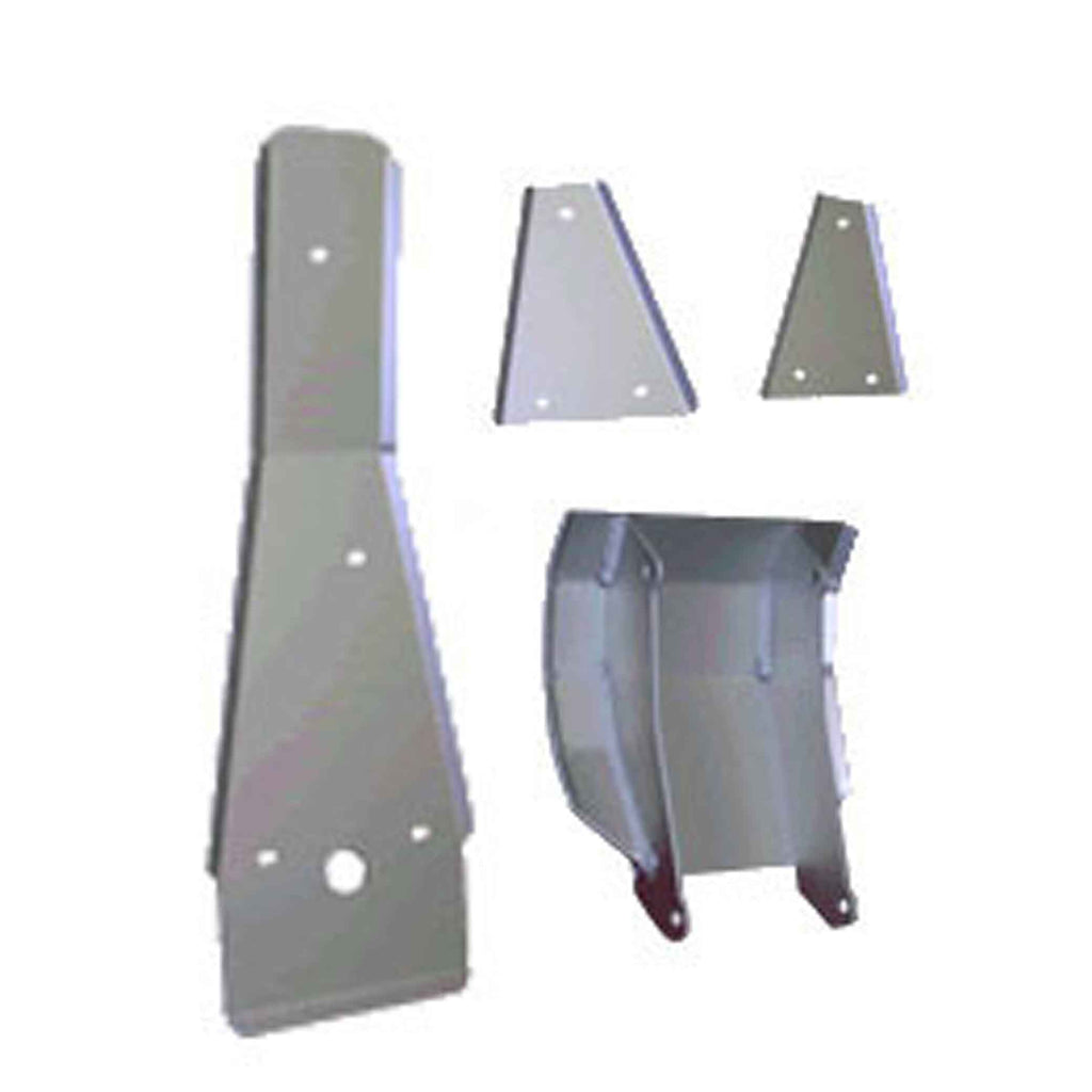 4-Piece Complete Aluminum Skid Plate Set, Yamaha Blaster