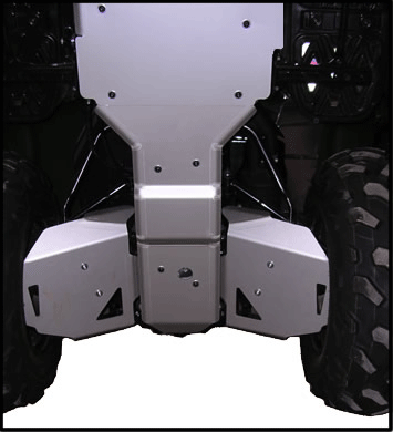 3-Piece Full Frame Aluminum Skid Plate Set, Kawasaki Brute Force 650 (I.R.S)