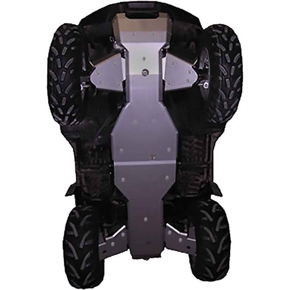 7-Piece Complete Aluminum Skid Plate Set, Suzuki King Quad 750 (also 450/500/700)
