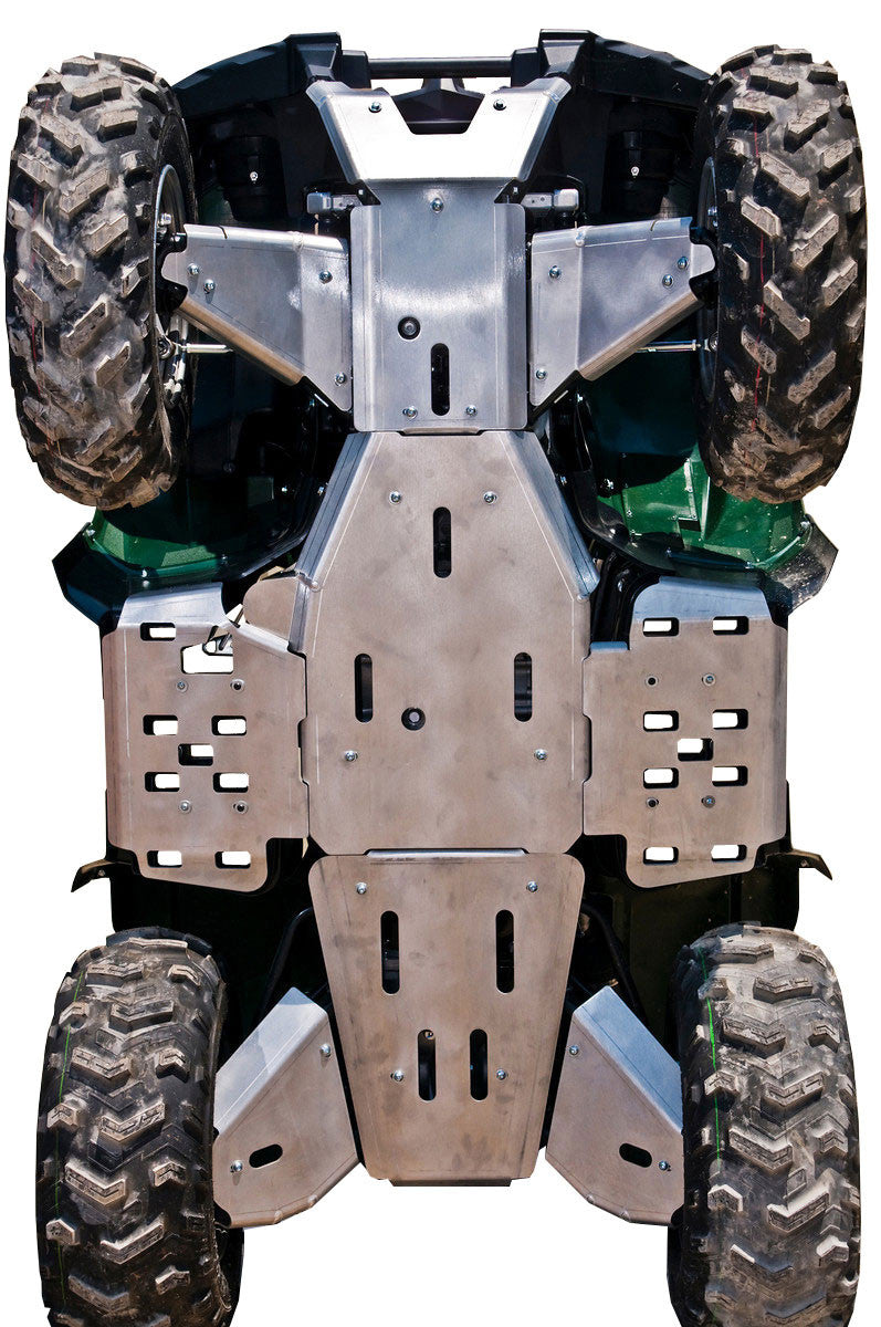 10-Piece Complete Aluminum Skid Plate Set, Yamaha Grizzly 550
