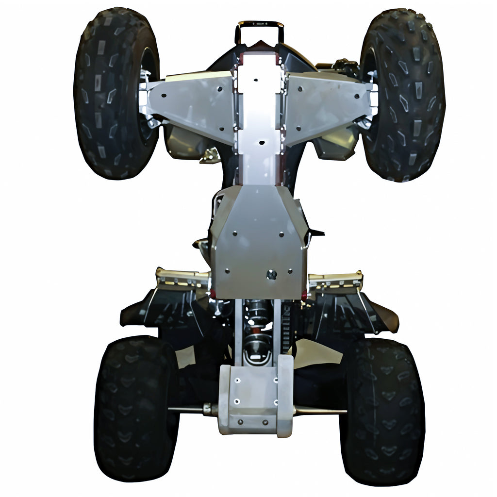 4-Piece Complete Aluminum Skid Plate Set, Yamaha Raptor 350