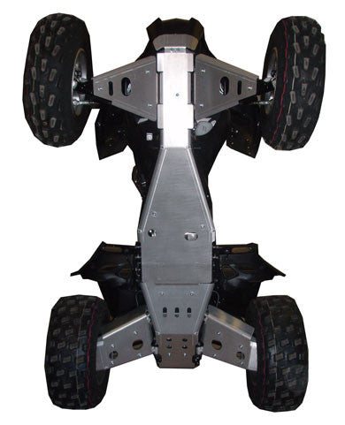 6-Piece Complete Aluminum Skid Plate Set, Honda TRX700XX