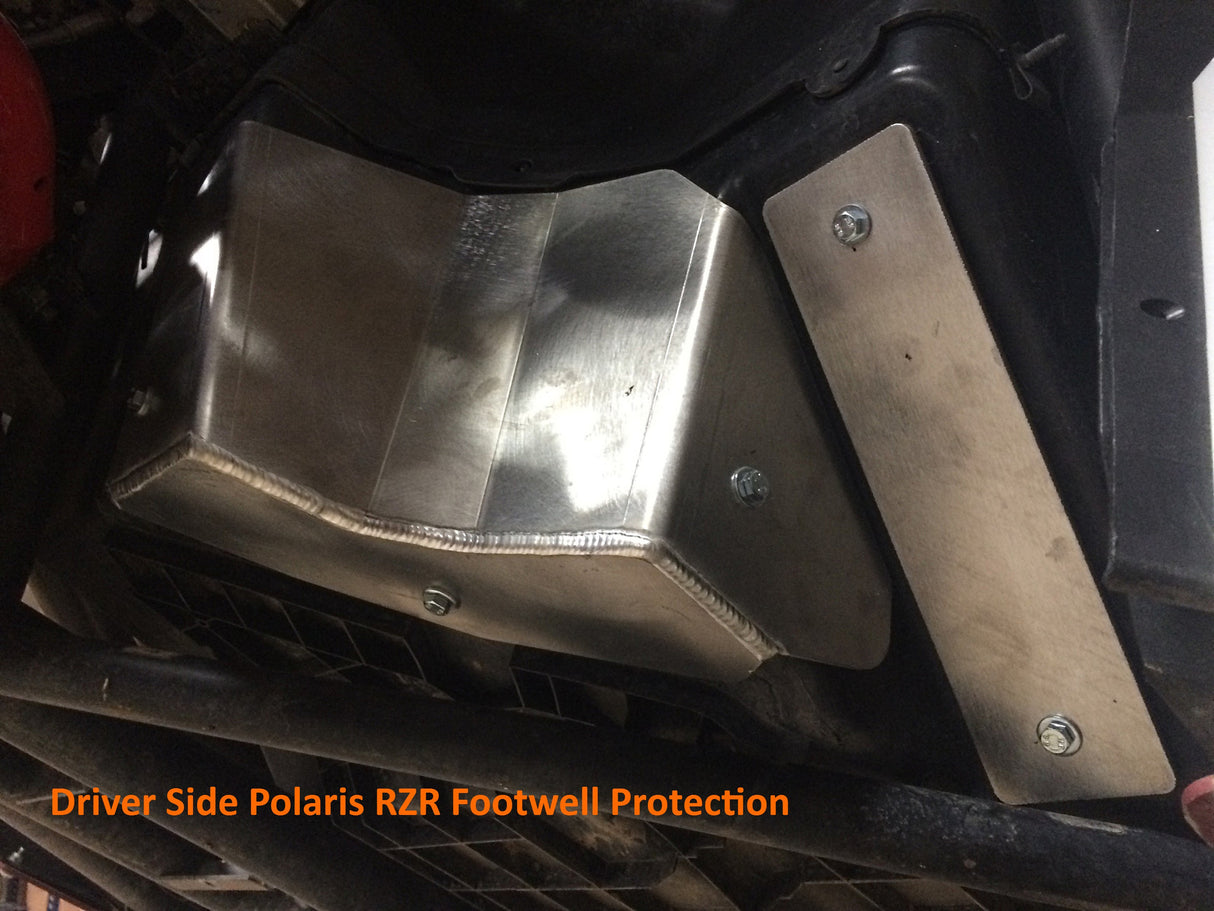 2-Piece Footwell Skid Plate Set, Polaris RZR XP-4 1000