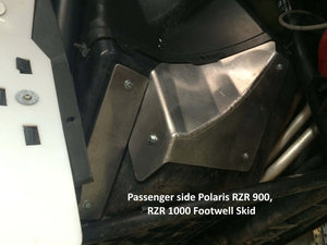 2-Piece Footwell Skid Plate Set, Polaris RZR-4 900