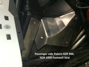 2-Piece Footwell Skid Plate Set, Polaris RZR XP Turbo EPS