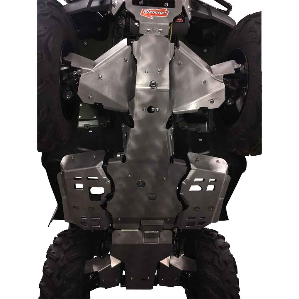 スキー  Rubicon 9-Piece Complete Aluminum Skid Plate Set, Honda TRX520 FourTrax