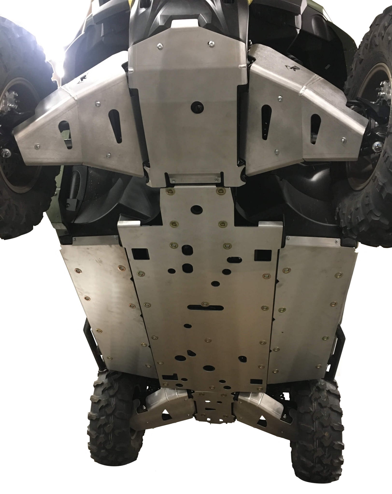 9-Piece Complete Aluminum Skid Plate Set, Yamaha Wolverine R Max 2
