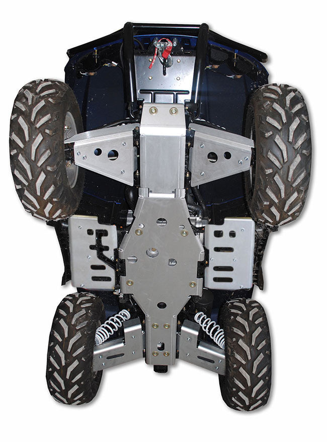 8-Piece Complete Aluminum Skid Plate Set, Arctic Cat TBX 700
