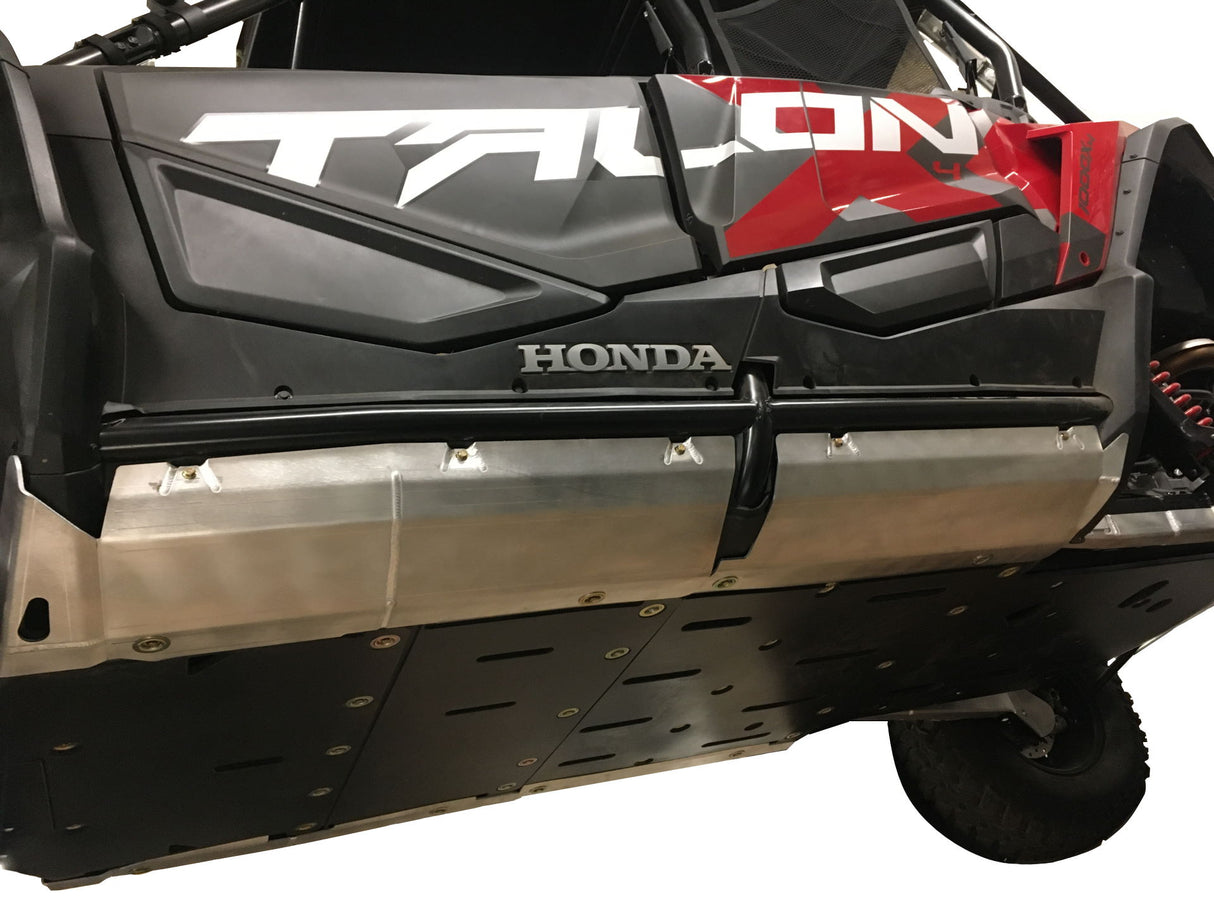 12-Piece Complete Skid Plate Set in Aluminum or 1/2" UHMW, Honda Talon X-4
