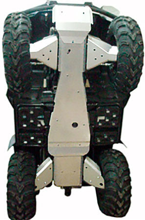 7-Piece Complete Aluminum Skid Plate Set, Yamaha Big Bear IRS Model