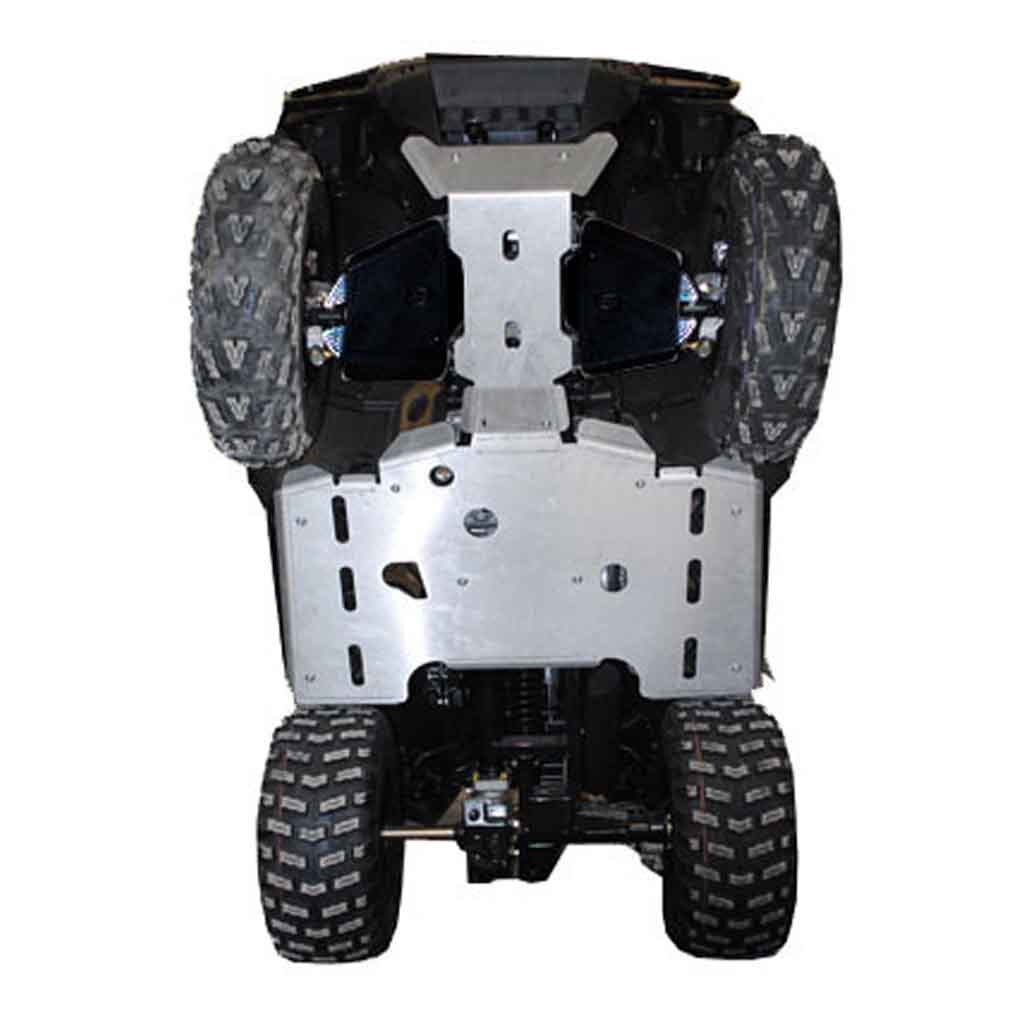 2-Piece Full Frame Aluminum Skid Plate, Kawasaki Bruteforce 300