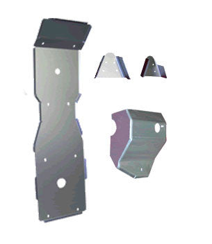 4-Piece Complete Aluminum Skid Plate Set, Yamaha Grizzly 600