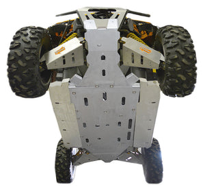 12-Piece Complete Aluminum or with UHMW Layer, Skid Plate Set, Can-Am Maverick MAX DPS