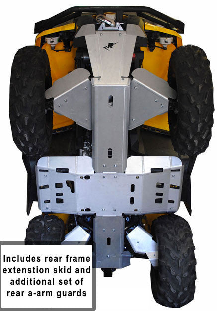 11-Piece Complete Aluminum Skid Plate Set, Can-Am Outlander Max 6x6 650/1000