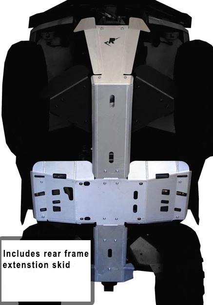 5-Piece Full Frame Skid Plate Set, Can-Am Outlander Max 6x6 650/1000