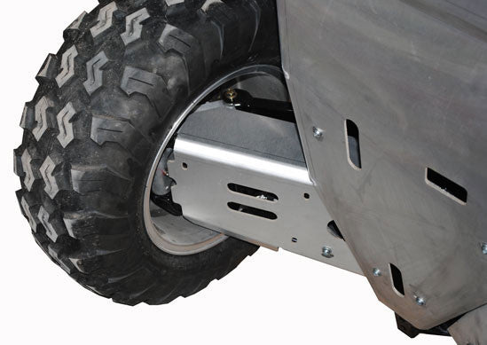 8-Piece Complete Aluminum or with UHMW Layer Skid Plate Set, Polaris Sportsman 850