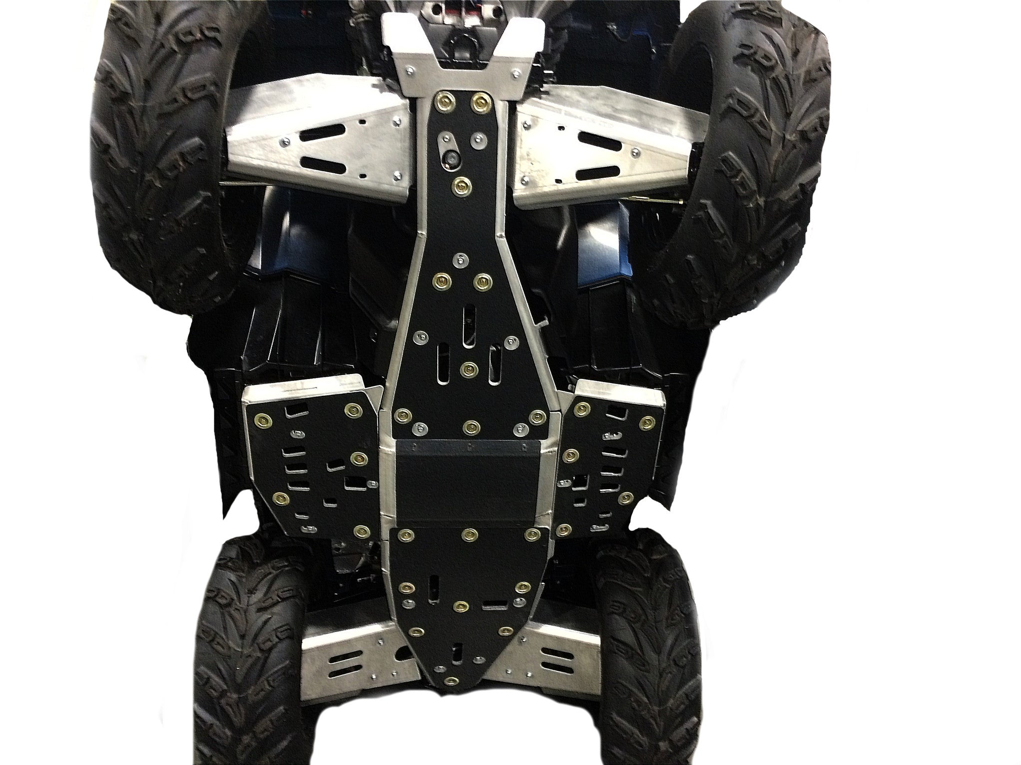 8-Piece Complete Aluminum, or with UHMW Layer Skid Plate Set, Polaris Sportsman 1000 Touring