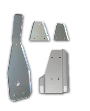 4-Piece Complete Aluminum Skid Plate Set, Honda TRX300EX