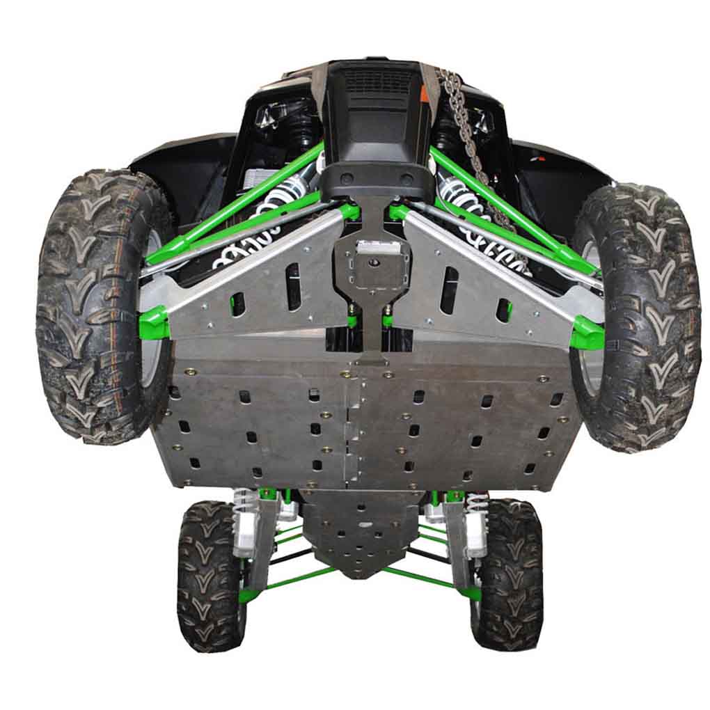 8-Piece Complete Aluminum Skid Plate Set, Arctic Cat WildCat